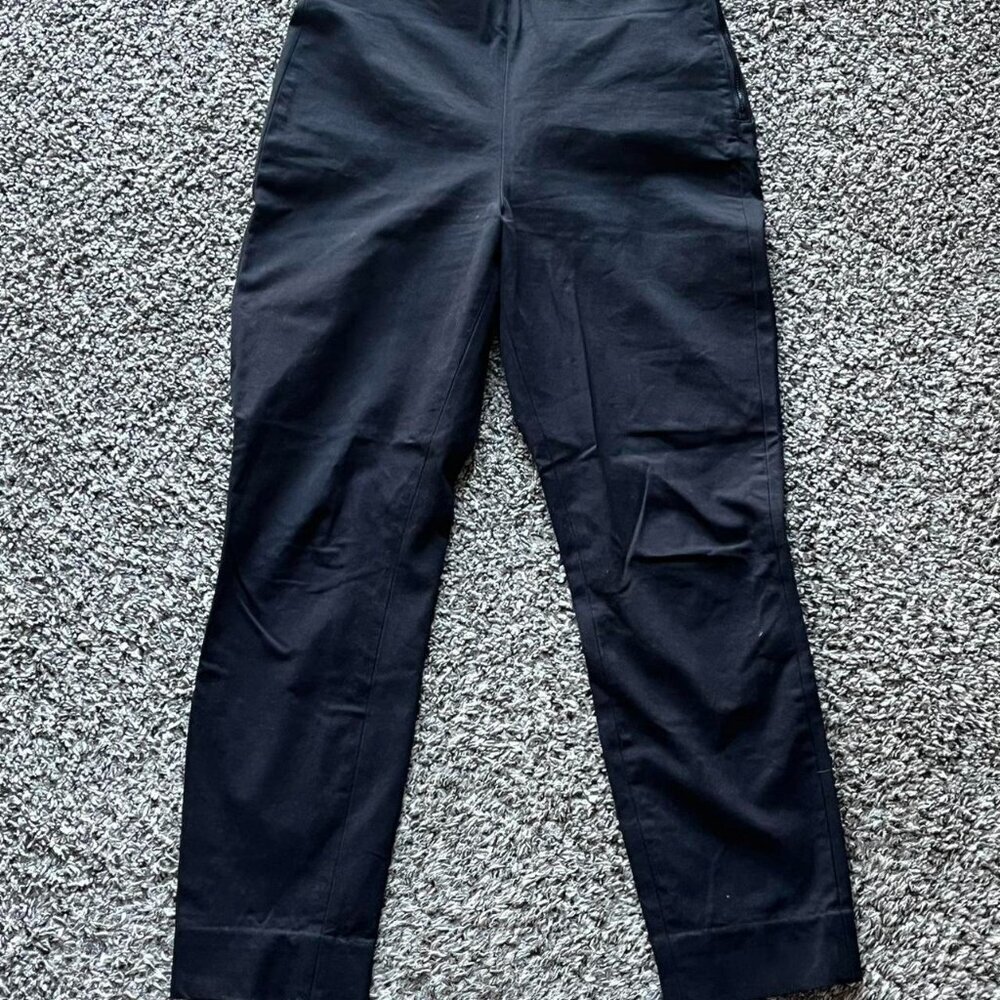 Everlane Black Straight Leg Pants Womens 4 Urban Fashion Casual Everyday Comfort - Picture 1 of 7